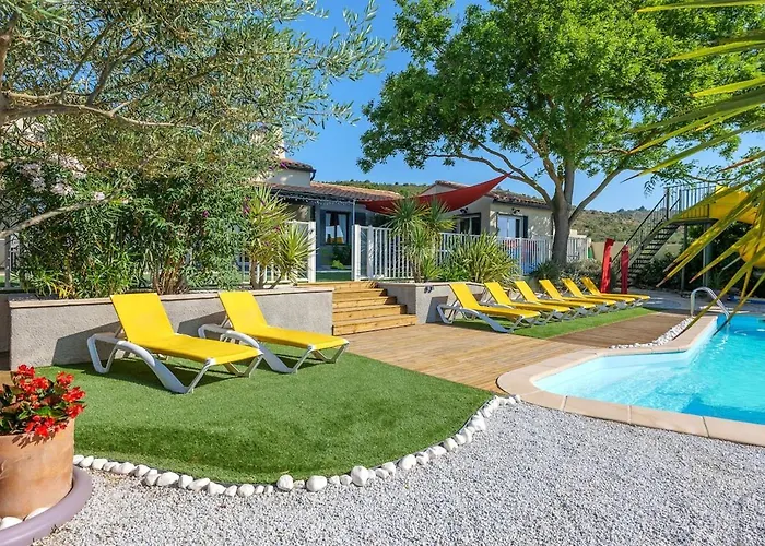 Sophora - Piscine Toboggan Aquatique Privee Conilhac-Corbières